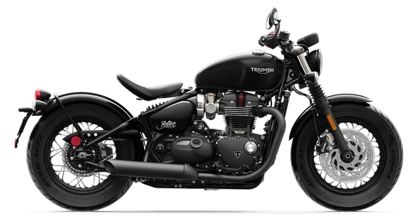 Bobber deals black exhaust